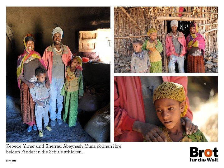 Kebede Yimer und Ehefrau Abeynesh Musa können ihre beiden Kinder in die Schule schicken.