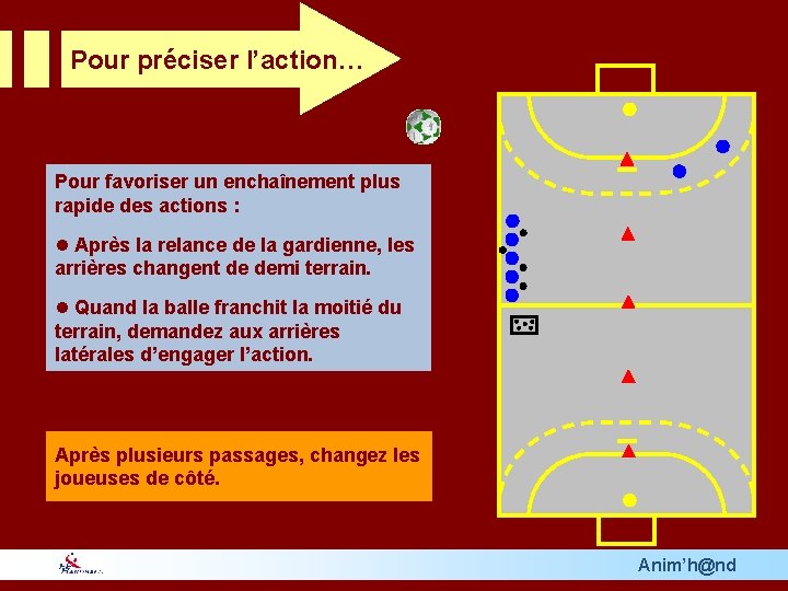 Pour préciser l’action… Pour favoriser un enchaînement plus rapide des actions : l Après