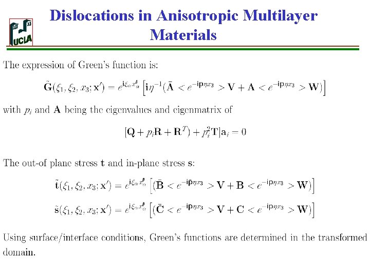 Dislocations in Anisotropic Multilayer Materials 