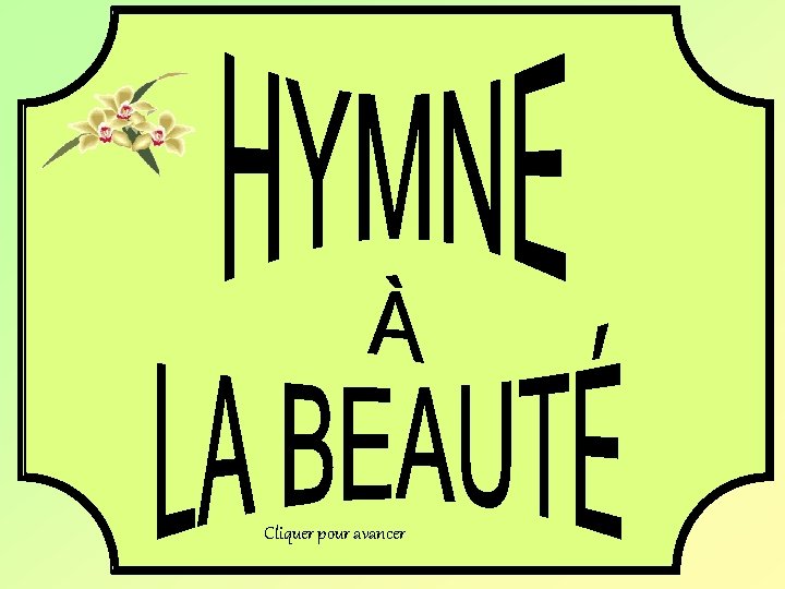 Cliquer pour avancer 