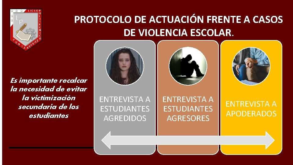 PROTOCOLO DE ACTUACIÓN FRENTE A CASOS DE VIOLENCIA ESCOLAR. Es importante recalcar la necesidad