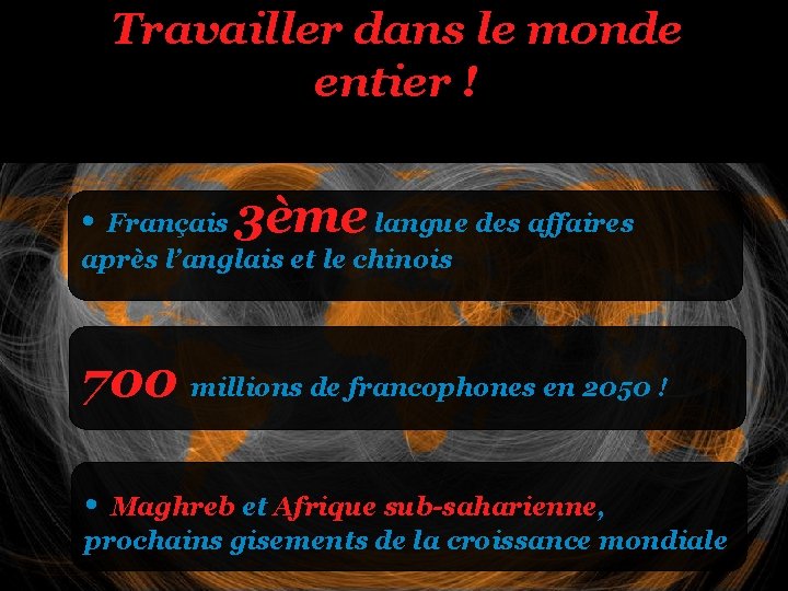 Travailler dans le monde entier ! • Français 3ème langue des affaires après l’anglais