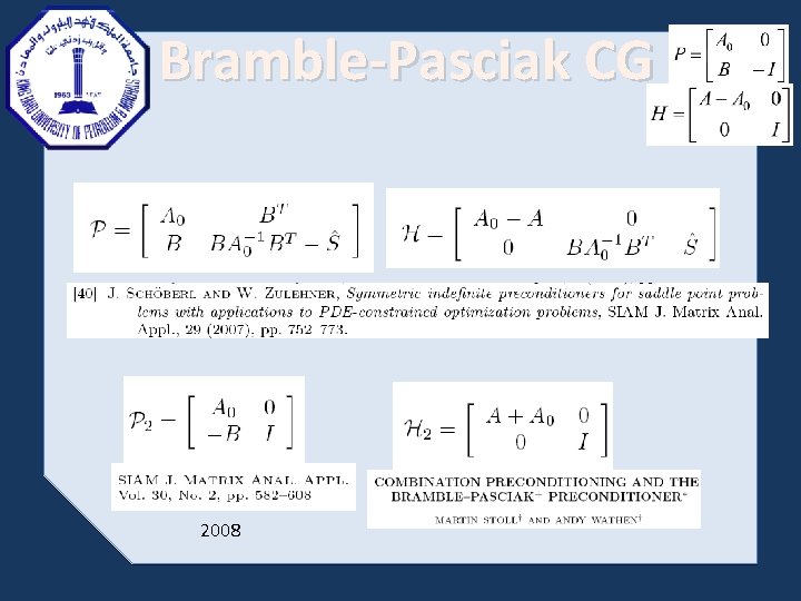 Bramble-Pasciak CG 2008 