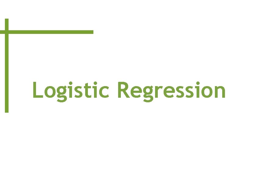 Logistic Regression 