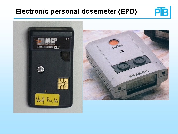Electronic personal dosemeter (EPD) 