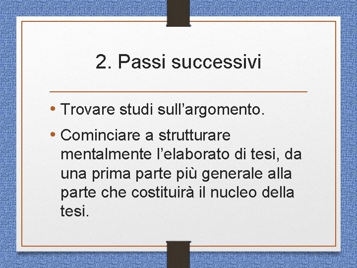 Norme per la stesura della tesi Docente Maurizio