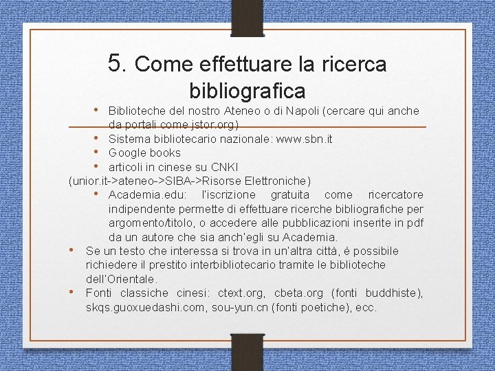 Norme per la stesura della tesi Docente Maurizio