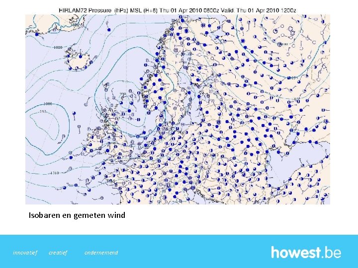 Isobaren en gemeten wind innovatief creatief ondernemend 