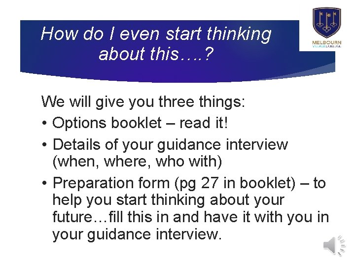 How do I even start thinking about this…. ? We will give you three