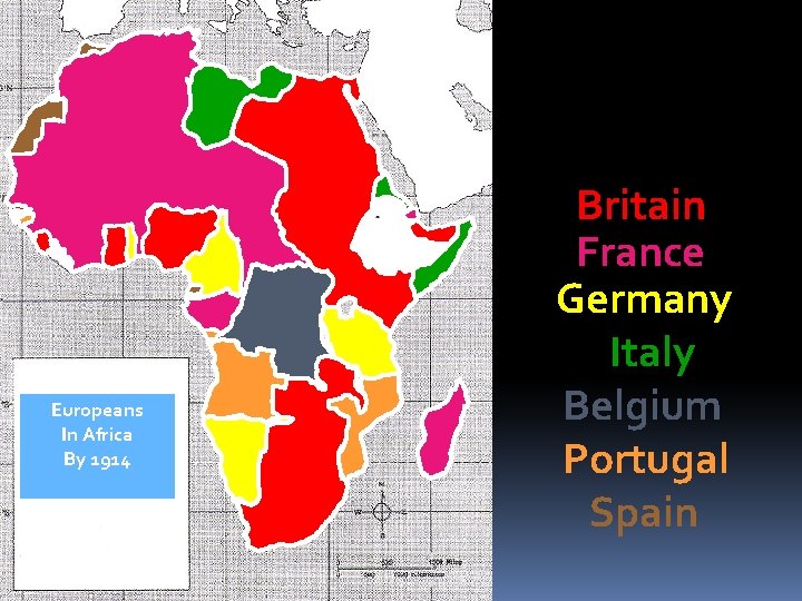 Europeans In Africa By 1914 Britain France Germany Italy Belgium Portugal Spain 