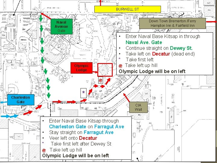 BURWELL ST Down Town Bremerton /Ferry Hampton Inn & Fairfield Inn Naval Avenue Gate