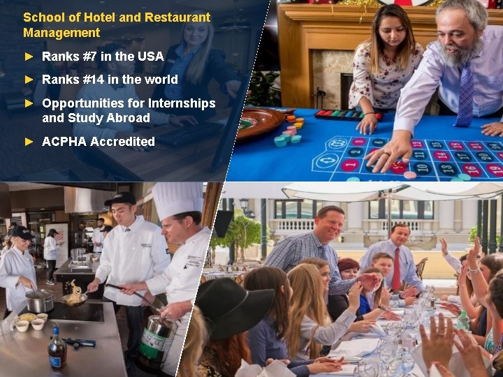 School of Hotel and Restaurant Management ► Ranks #7 in the USA ► Ranks