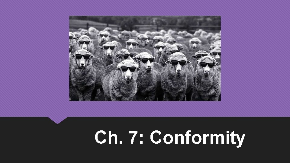 Ch. 7: Conformity 