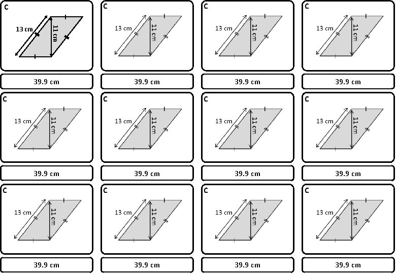 C 11 cm 13 cm 39. 9 cm 39. 9 cm 