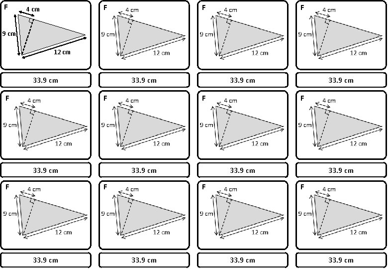 F 4 cm 9 cm 12 cm 33. 9 cm 33. 9 cm 