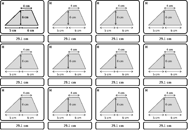 H 4 cm 6 cm 5 cm 6 cm 29. 1 cm 29. 1