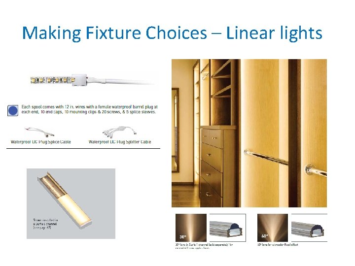 Making Fixture Choices – Linear lights 