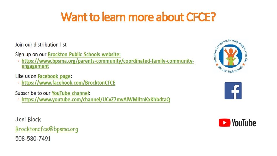 Want to learn more about CFCE? 