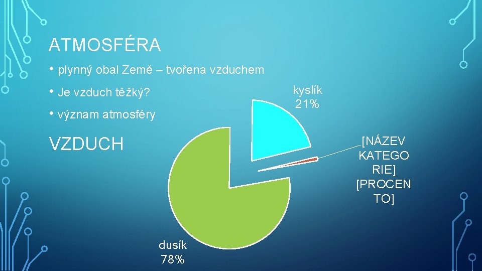 ATMOSFÉRA • plynný obal Země – tvořena vzduchem • Je vzduch těžký? • význam