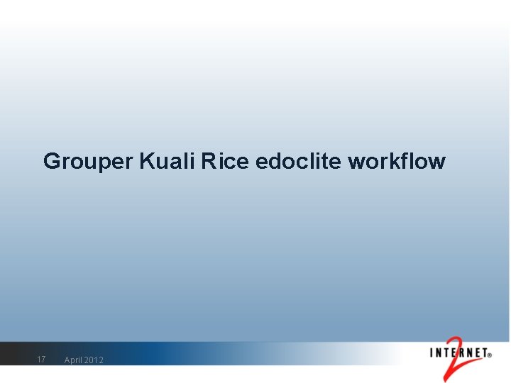 Grouper Kuali Rice edoclite workflow 17 April 2012 