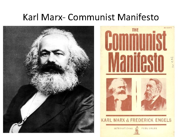 Karl Marx- Communist Manifesto 