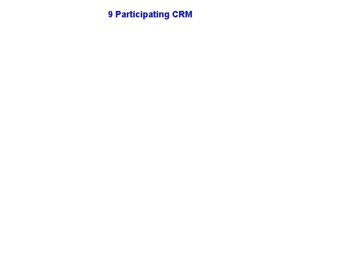 9 Participating CRM 