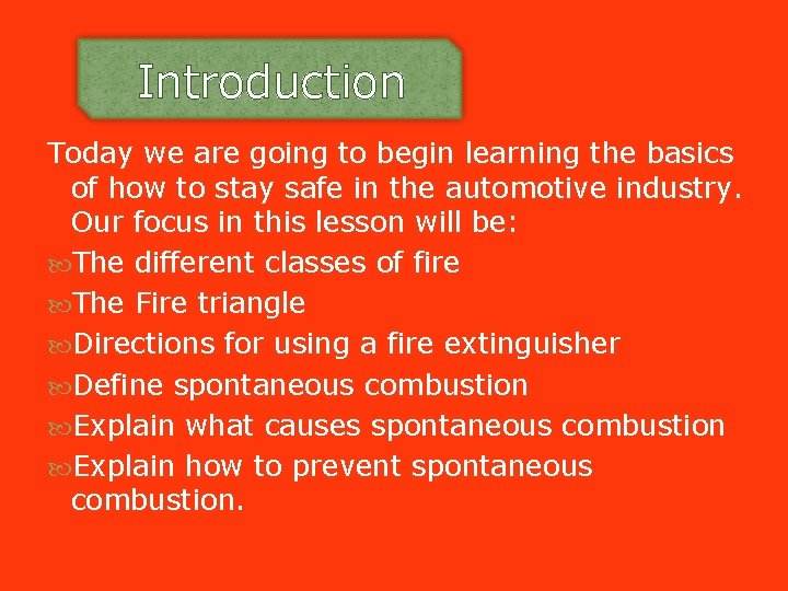 Introduction Today we are going to begin learning the basics of how to stay Introduction Today we are going to begin learning the basics of how to stay