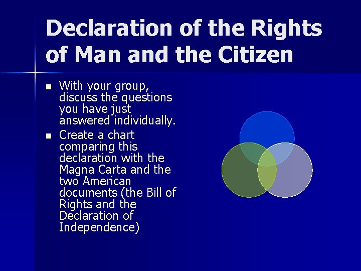 Declaration of the Rights of Man and the Citizen n n With your group,