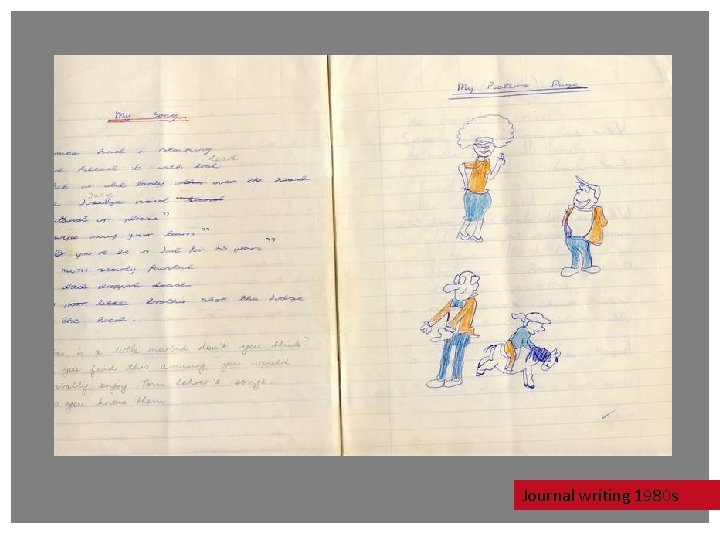 Journal writing 1980 s Journal writing 1980 s