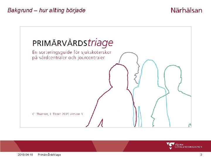 Bakgrund – hur allting började 2018 -04 -18 Primärvårdstriage 3 