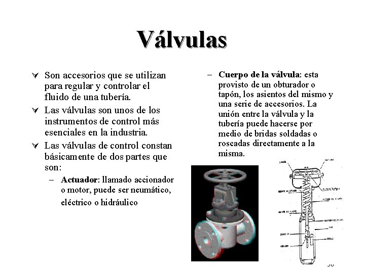 Válvulas Ú Son accesorios que se utilizan para regular y controlar el fluido de