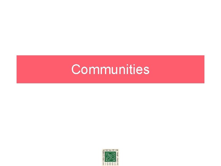 Communities 