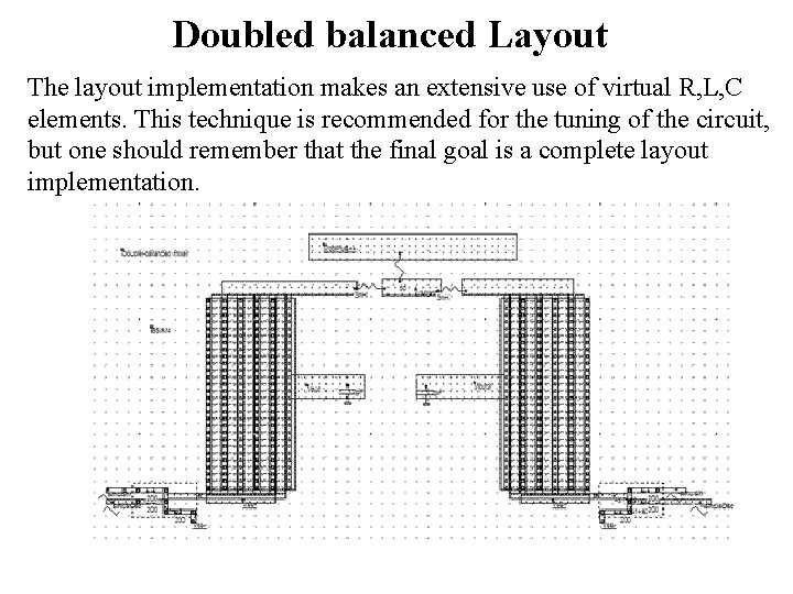 Doubled balanced Layout The layout implementation makes an extensive use of virtual R, L,