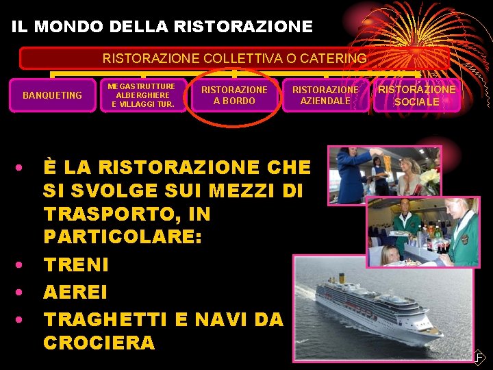 IL MONDO DELLA RISTORAZIONE COLLETTIVA O CATERING BANQUETING MEGASTRUTTURE ALBERGHIERE E VILLAGGI TUR. RISTORAZIONE