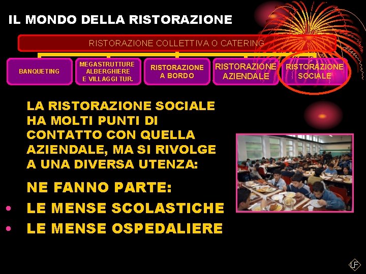 IL MONDO DELLA RISTORAZIONE COLLETTIVA O CATERING BANQUETING MEGASTRUTTURE ALBERGHIERE E VILLAGGI TUR. RISTORAZIONE