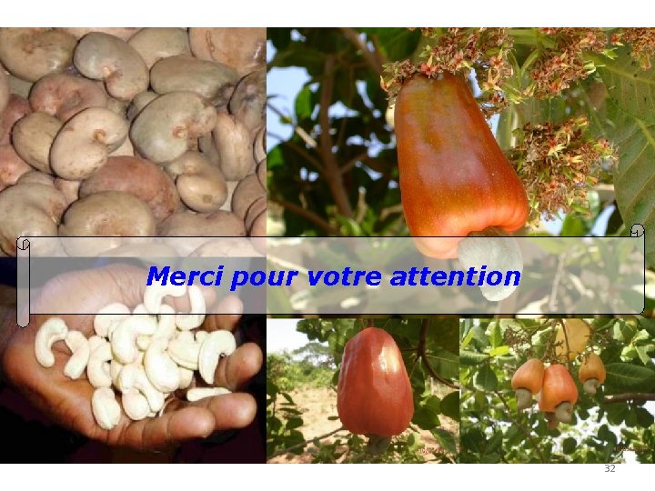 Merci pour votre attention 32 