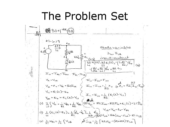 The Problem Set 