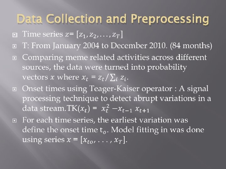 Data Collection and Preprocessing � 