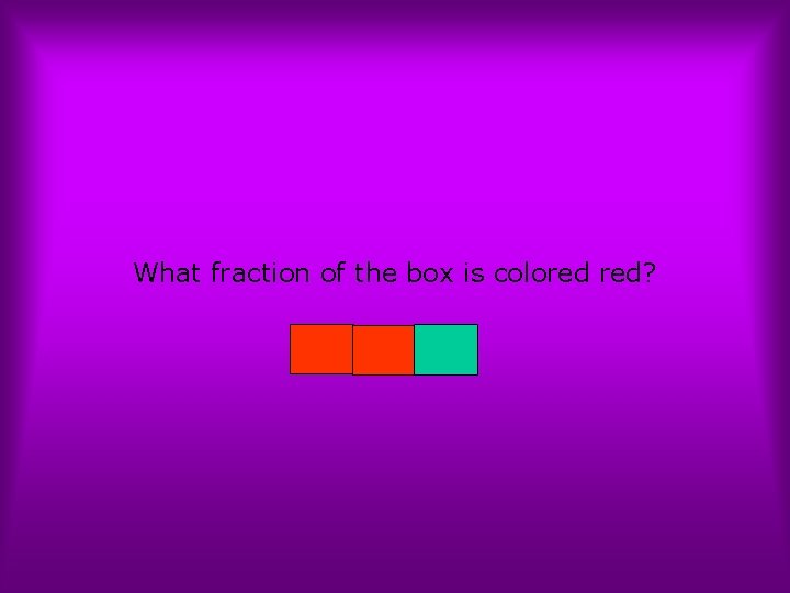 What fraction of the box is colored red? 