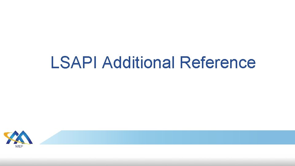 LSAPI Additional Reference LSAPI Additional Reference