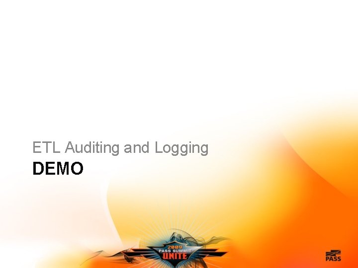 ETL Auditing and Logging DEMO 