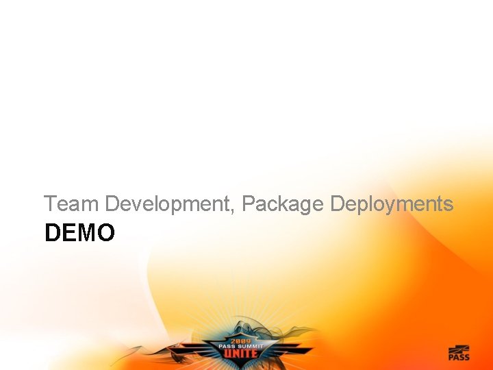 Team Development, Package Deployments DEMO 