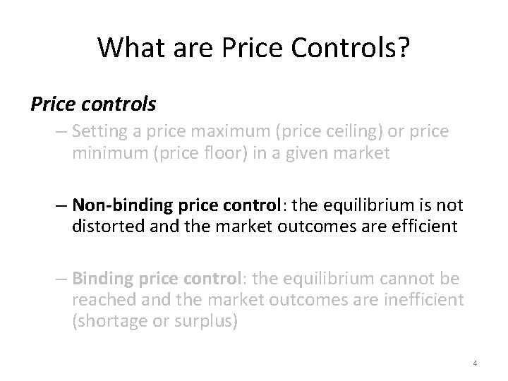 Price Control Issue Introduction to Microeconomics Class 6 Government Policies in