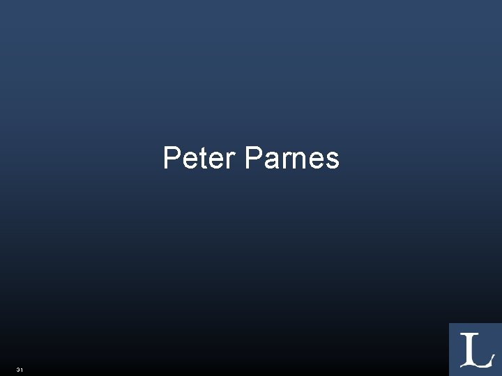Peter Parnes 31 