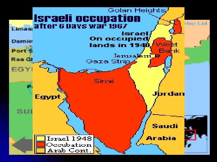 Israel and the Arab States in Conflict (cont’d) l Suez Crisis (1956): Egypt seizes