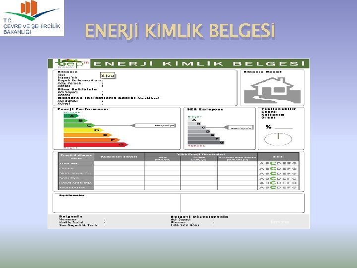 ENERJİ KİMLİK BELGESİ 