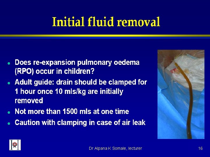 Dr Alpana K Somale, lecturer 16 