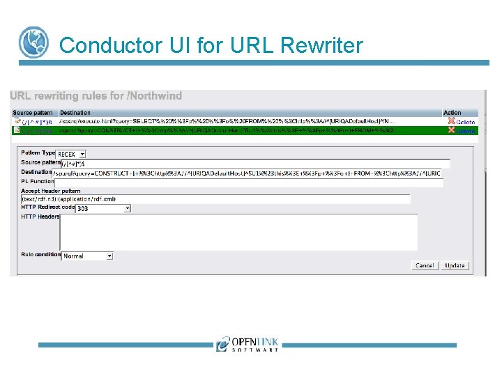 Conductor UI for URL Rewriter Conductor UI for URL Rewriter