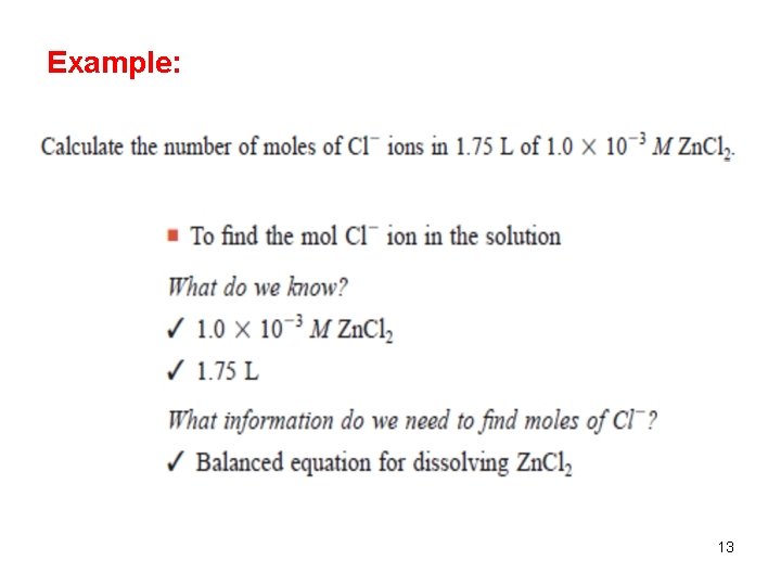 Example: 13 Example: 13