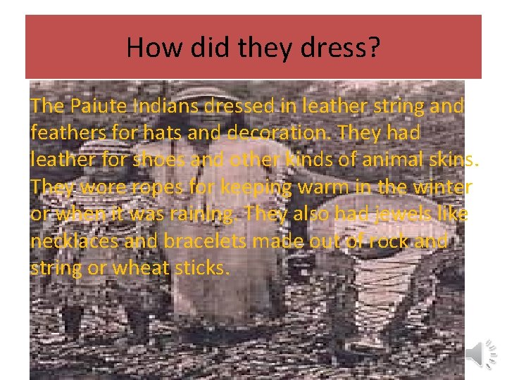 The Paiutes By PJ Robinson Table of contents